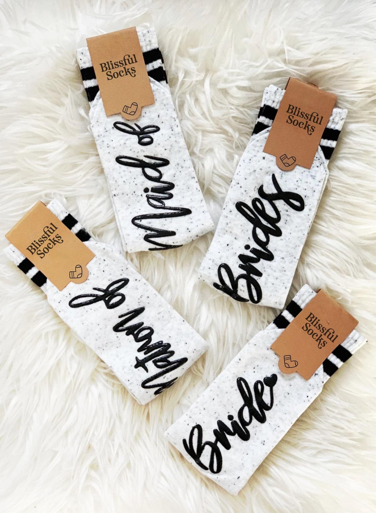 Bridesmaid proposal socks