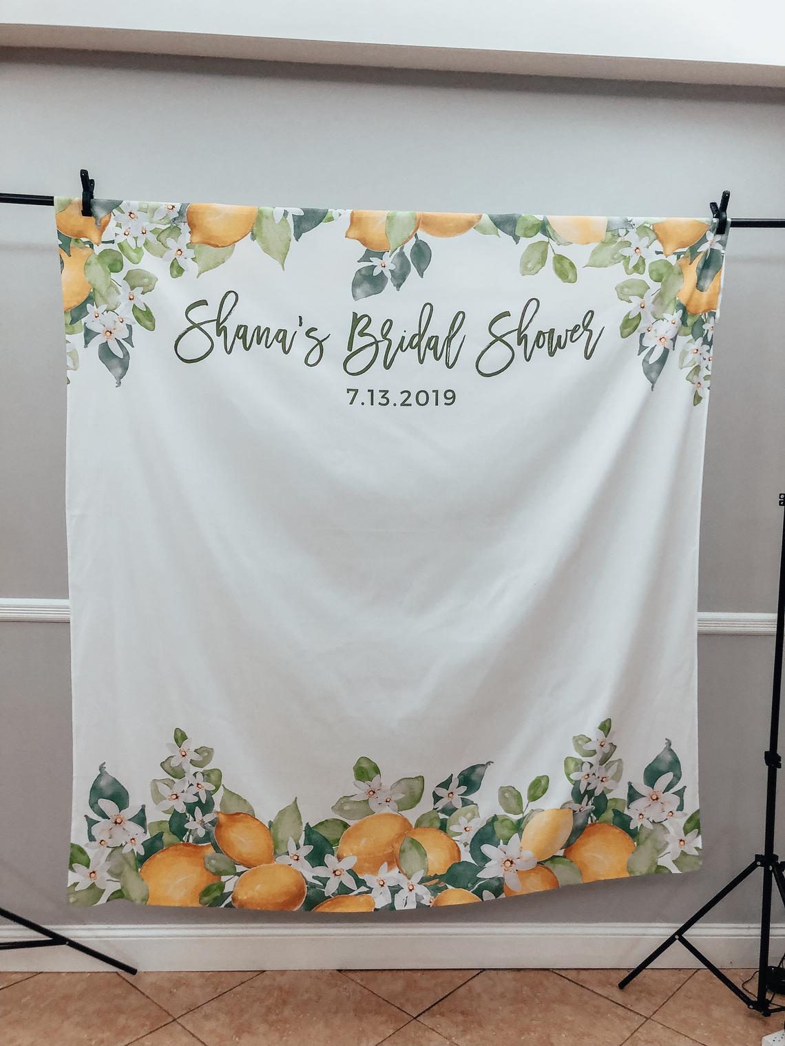 Lemon Bridal Shower Sign Printable Bridal Shower Decorations Welcome Bridal Shower Banner