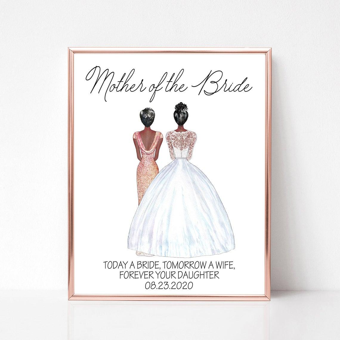 Mother of the Bride Wedding Gift Birthday Gifts Her 