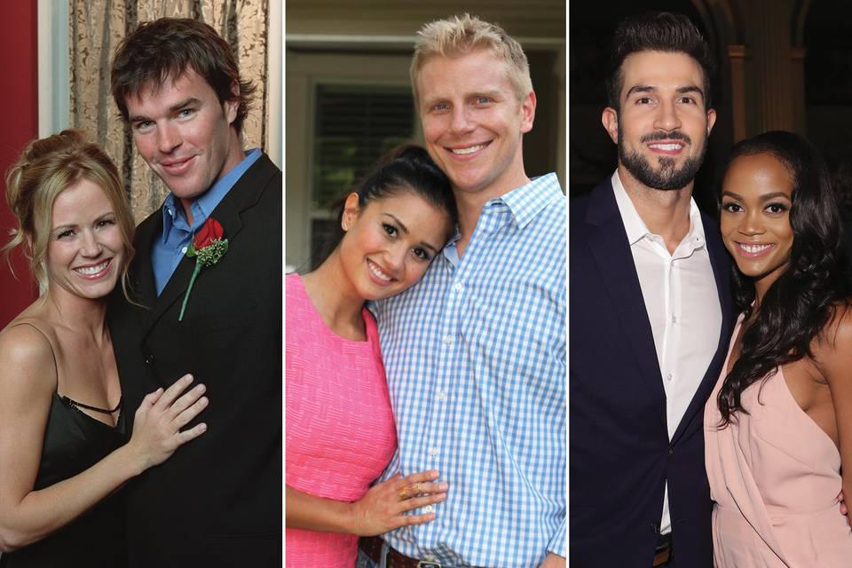 Trista Rehn and Ryan Sutter; Sean Lowe and Catherine Giudici; Rachel Lindsay and Bryan Abasolo