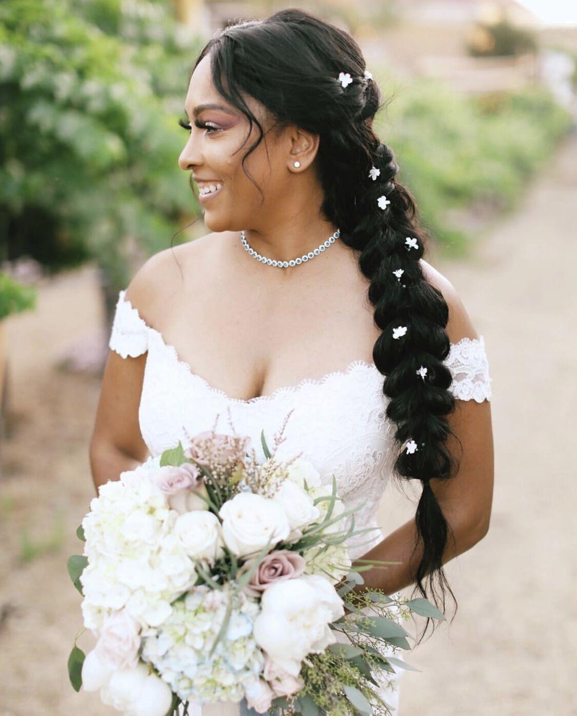 Prettiest Long Hair Wedding Hairstyle Ideas 2021