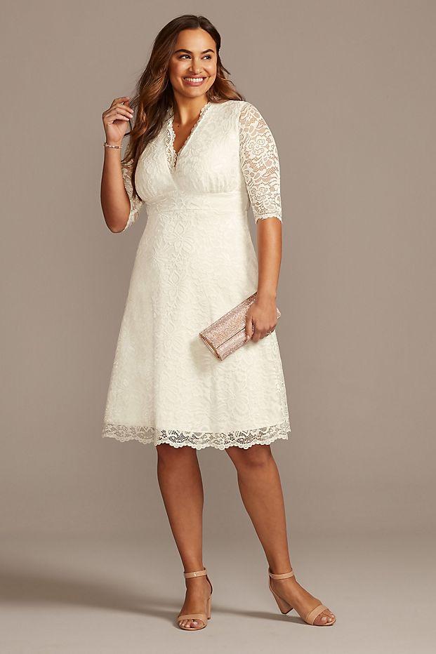 White dress for outlet court wedding