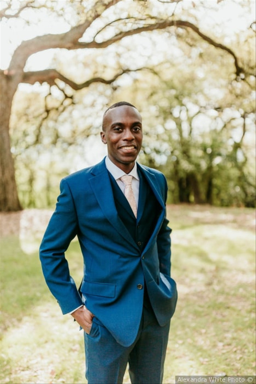 navy blue tux