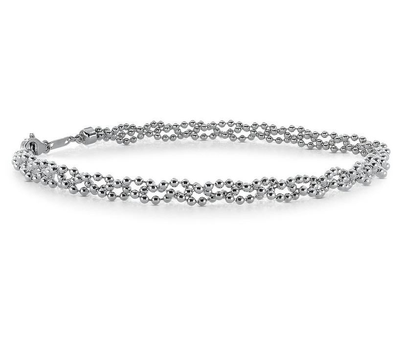 platinum bead bracelet
