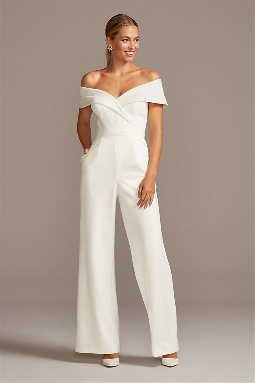 classy white jumpsuits for weddings