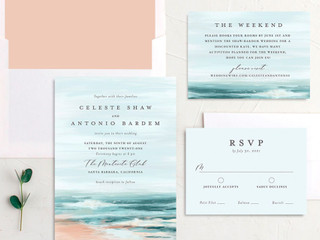 21 Beach Wedding Invitations for Your Waterfront Nuptials