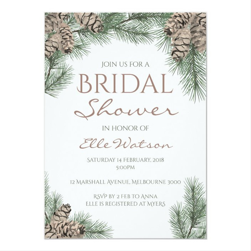 21 Winter Bridal Shower Invitations That Will Get You in the Holiday ...
