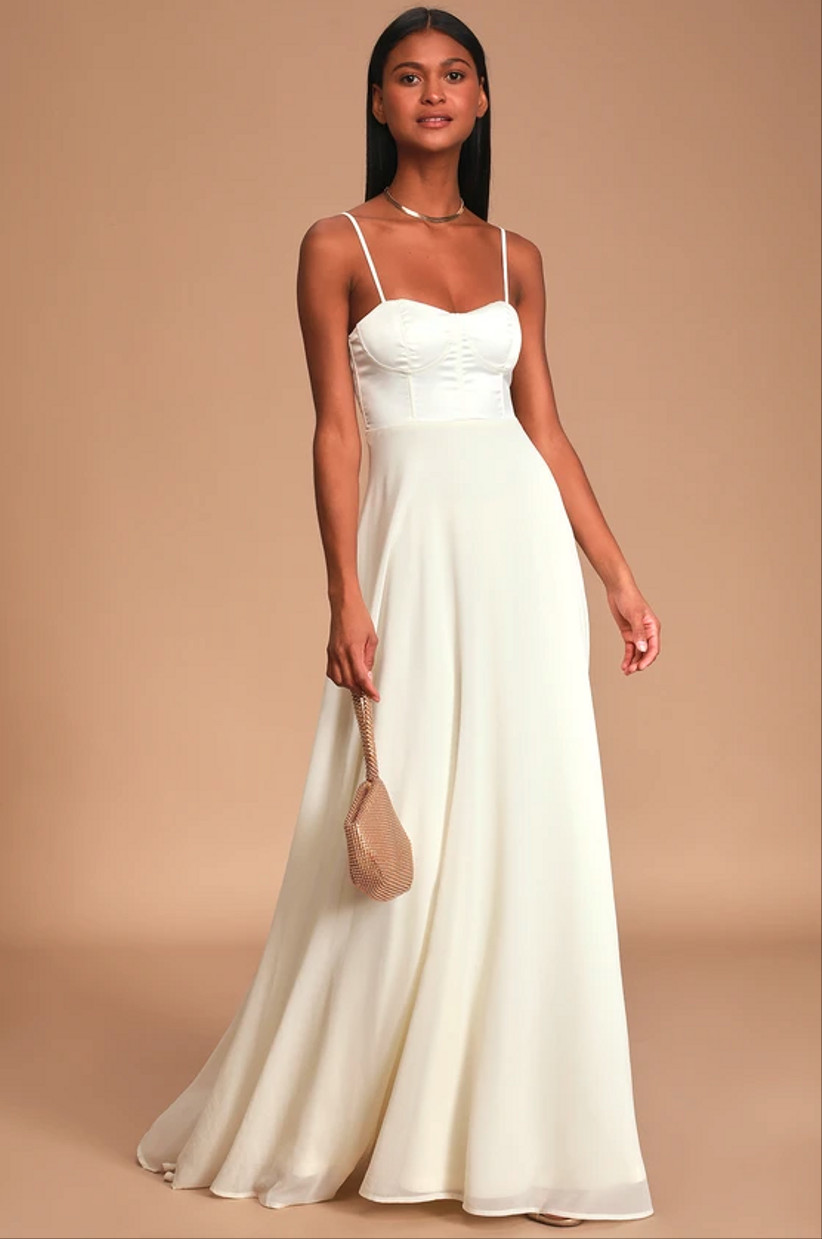 simple civil wedding dress