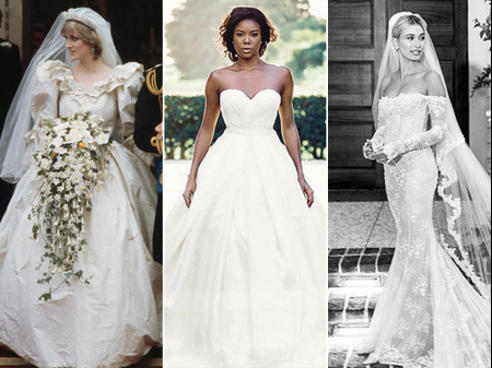 30 Iconic Celebrity Wedding Dresses We Still Think About Today