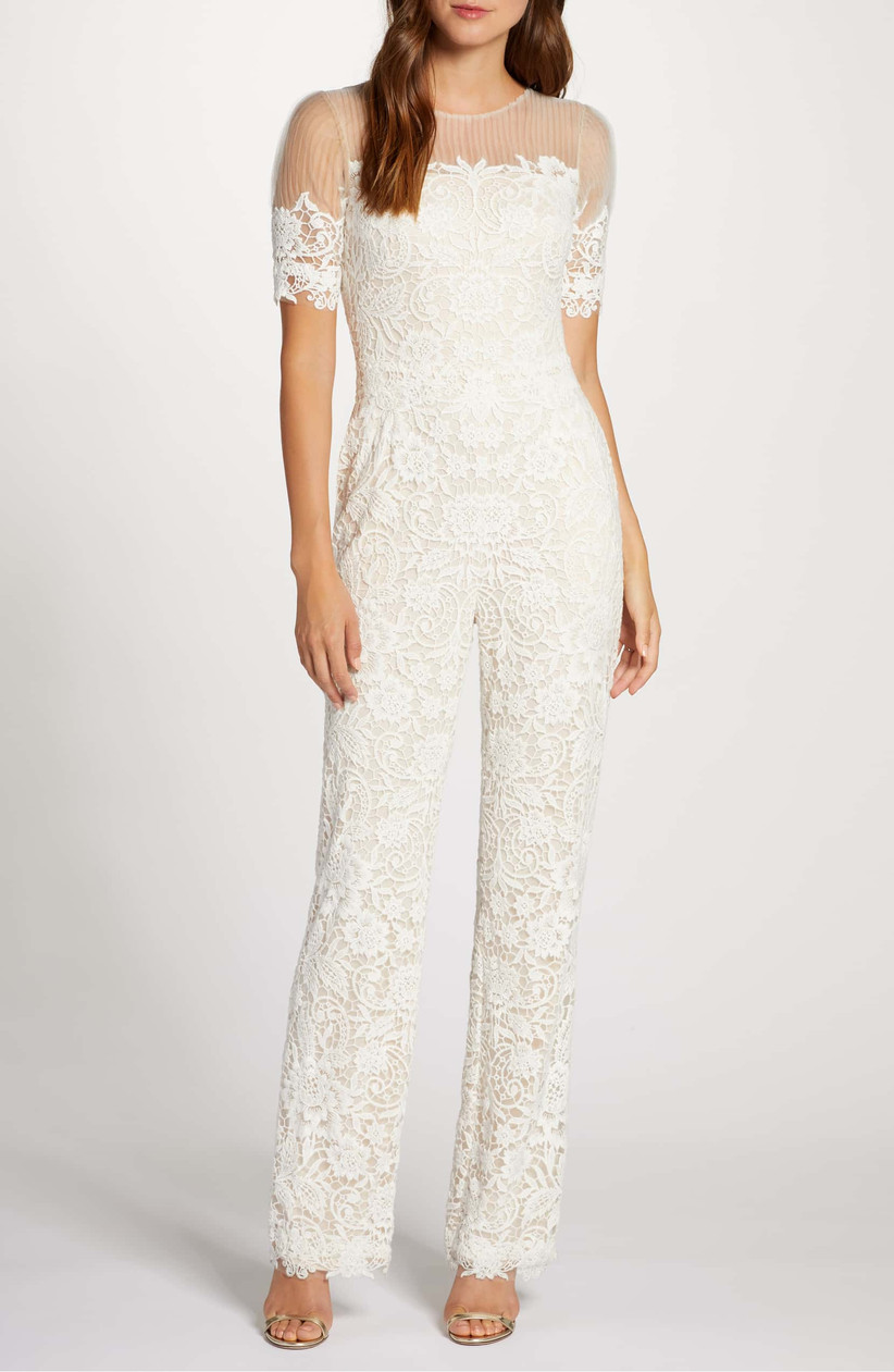 white lace jumpsuit wedding