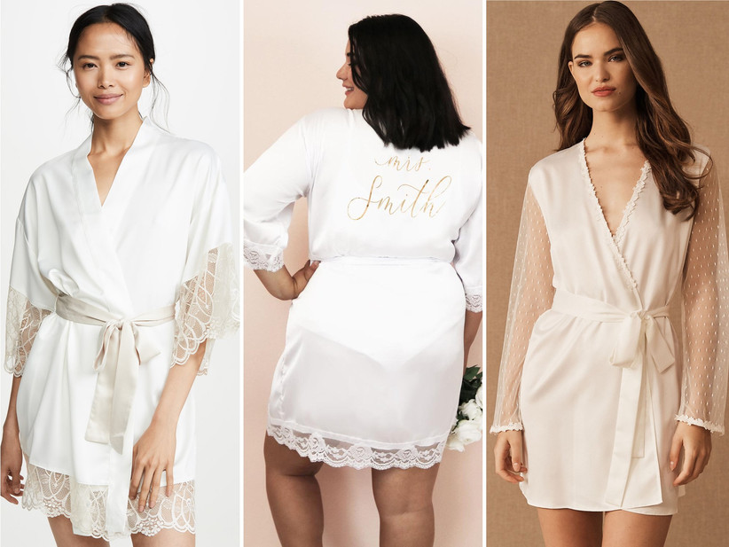 inexpensive bridal robes