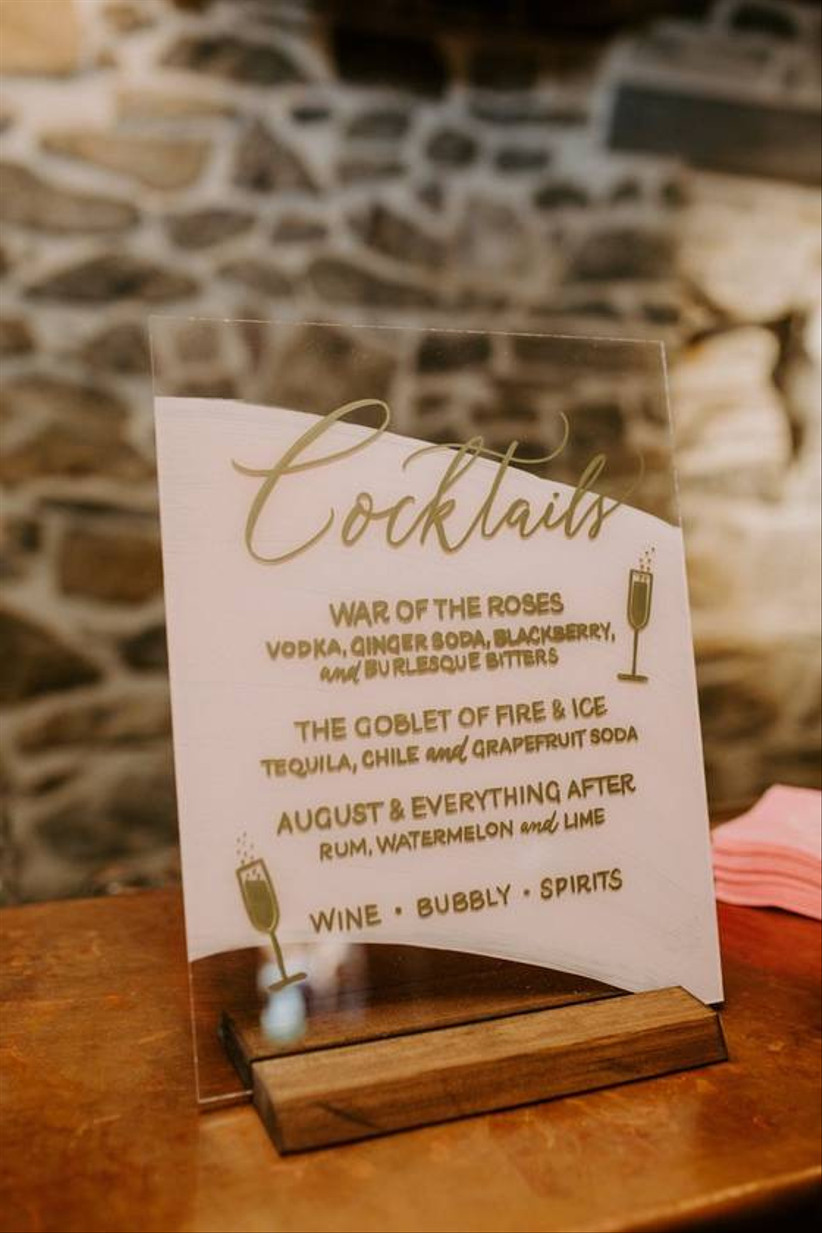 27 Clever Signature Wedding Drink Names Weddingwire