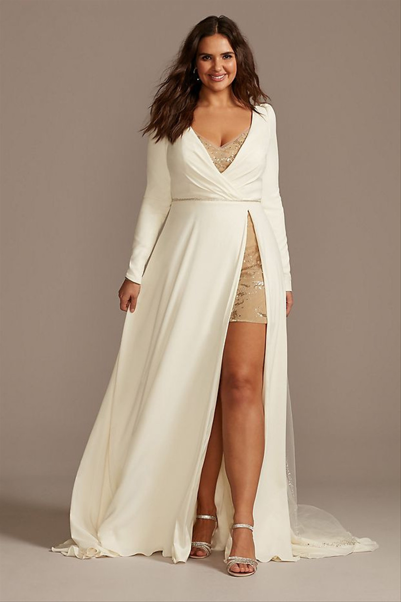 romper style wedding dress