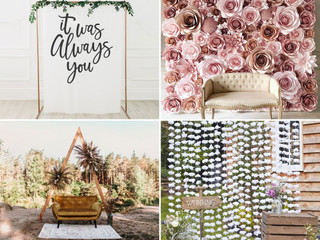 19 Chic Wedding Photo Backdrops for Frame-Worthy Pictures