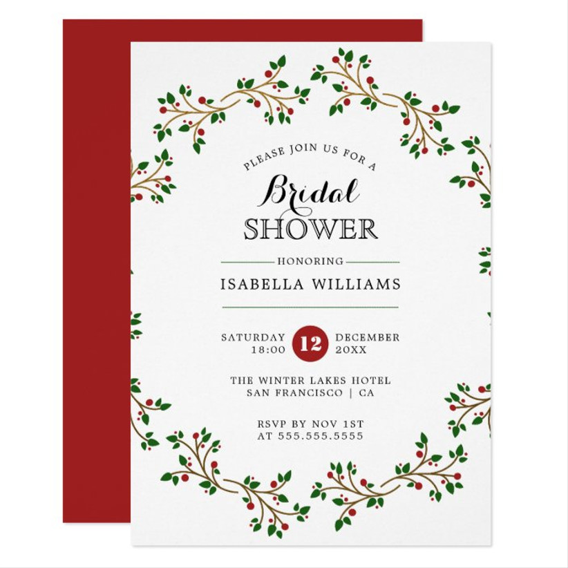 21 Winter Bridal Shower Invitations That Will Get You in the Holiday ...