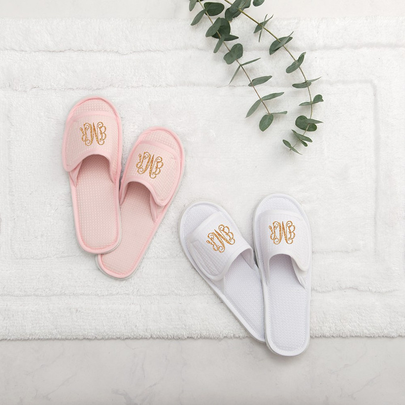 cute slippers for bridesmaids