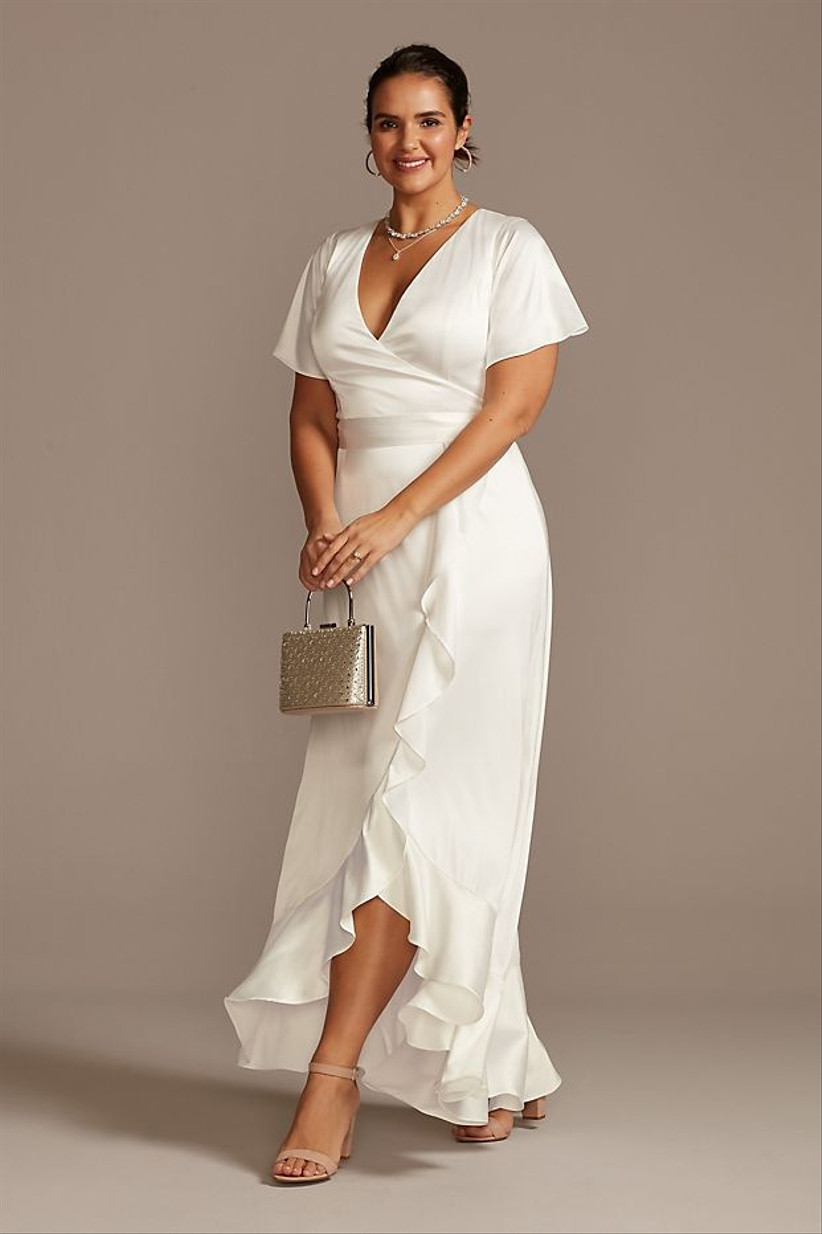 White Dress for Courthouse Wedding