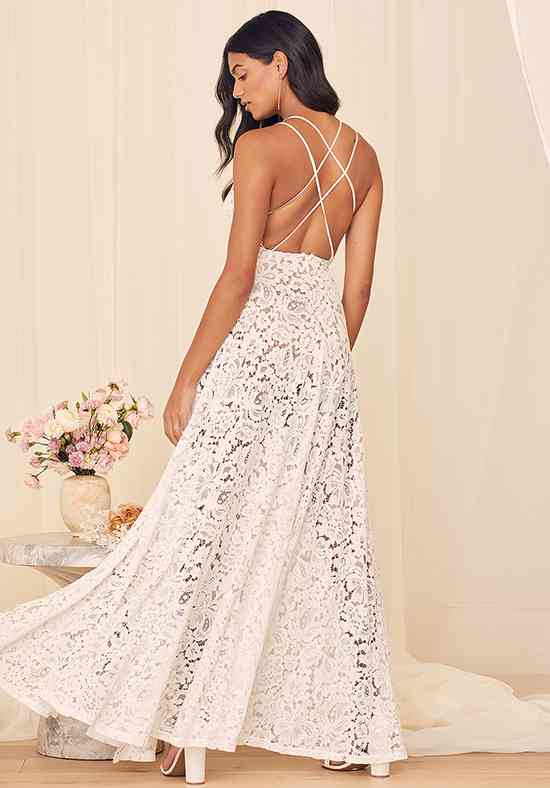 lulus lace wedding dress