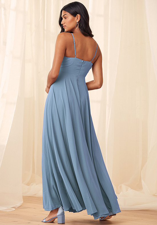 slate blue maxi