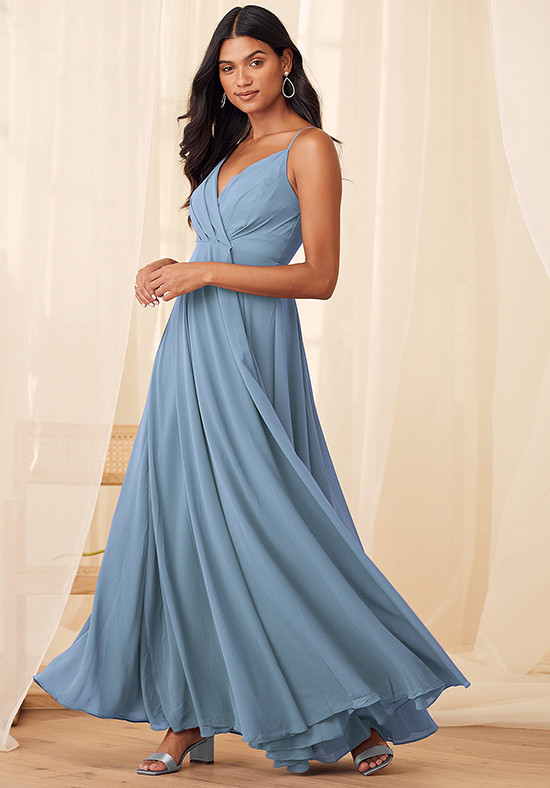 slate blue maxi