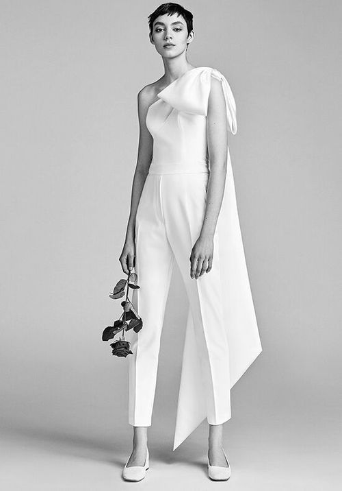 ONE SHOULDER BOW JUMPSUIT, Viktor&Rolf Mariage