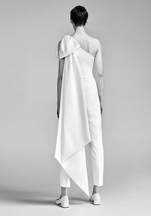 ONE SHOULDER BOW JUMPSUIT, Viktor&Rolf Mariage