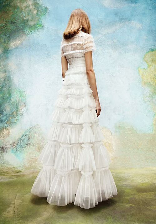 EMBELLLISHED TULLE RUFFLE GOWN, Viktor&Rolf Mariage