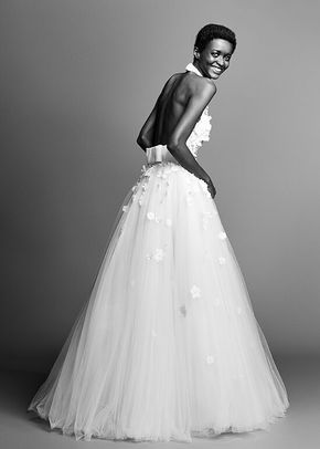 FLOWER APPLIQUÉ OPEN BACK GOWN, Viktor&Rolf Mariage