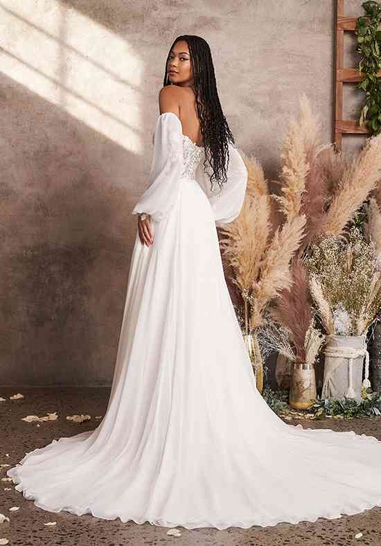 Lillian west long hot sale sleeve wedding dress