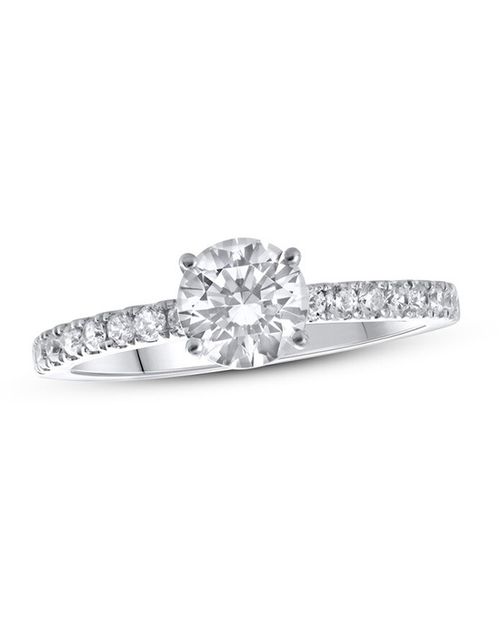 Lab-Created Diamonds by KAY Engagement Ring 1-1/4 ct tw Round-cut 14K White Gold, Kay Jewelers