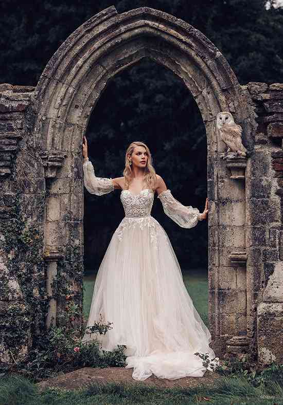 Demetra Romantic Floral Lace Wedding Dress by Milla Nova | LUV Bridal &  Formal