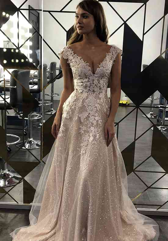 Floral Lace Wedding Dress Enn A-line ...