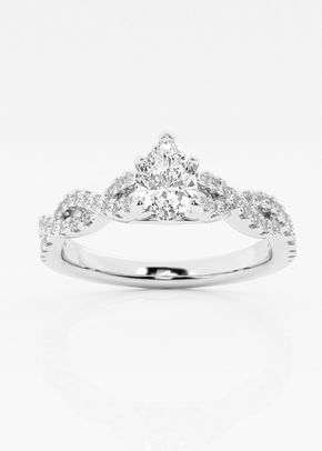 Side Stone Engagement Ring-RIGR629-X1PE050-GW4, Grown Brilliance