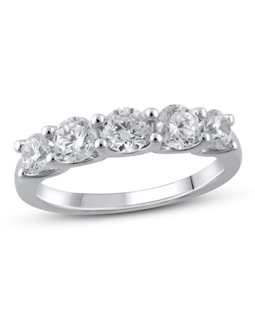 Lab-Created Diamonds by KAY Anniversary Ring 2 ct tw 14K White Gold, Kay Jewelers