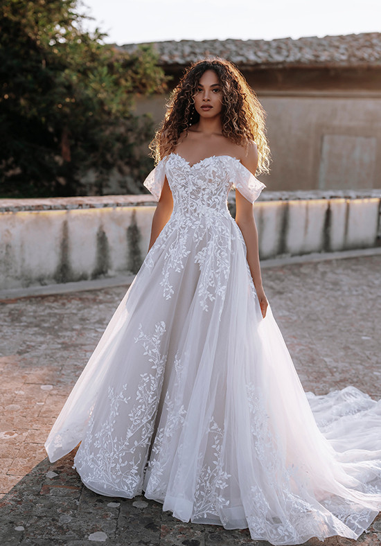 Nasrin Ball Gown Wedding Dress by Abella - WeddingWire.com