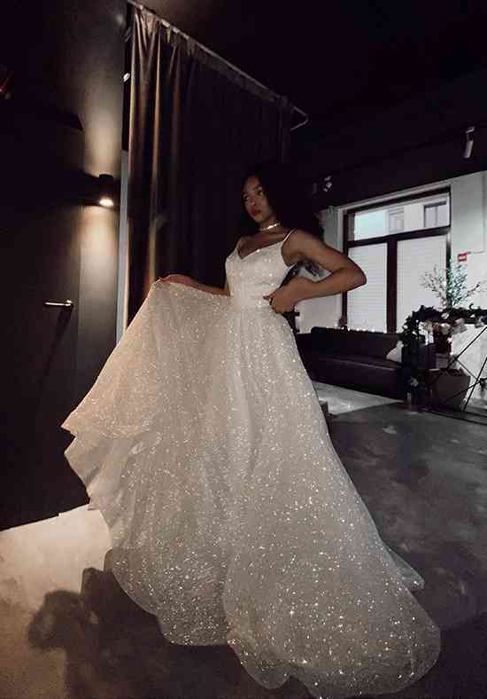 Trend Alert: Shimmery Wedding Dresses - GARNET + grace Bridal Salon