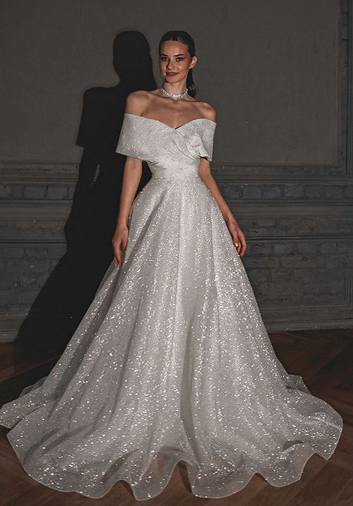 Shimmering Off-the-Shoulder Wedding Dress Melanie, Olivia Bottega