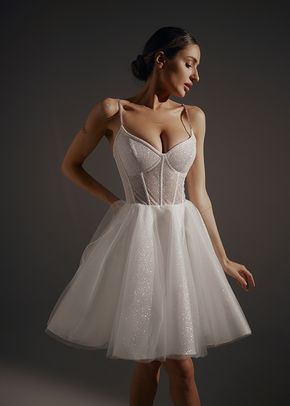 Shiny Short Wedding & Evening Dress Rakel, Olivia Bottega