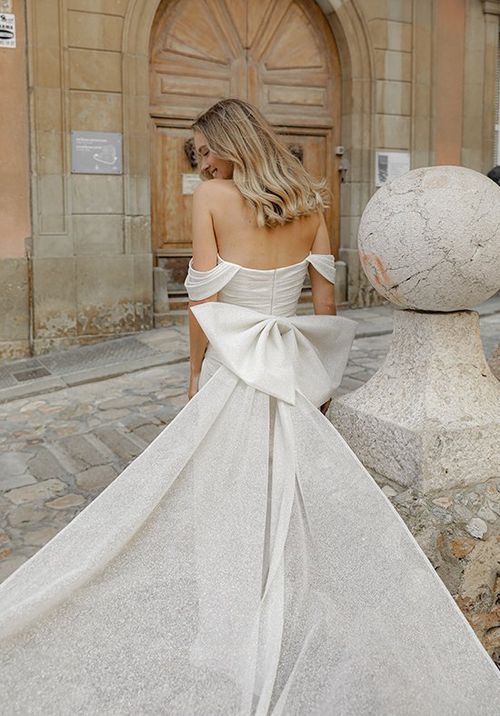 Glitter Mermaid Wedding Dress Lovisa with Leg Slit, Olivia Bottega