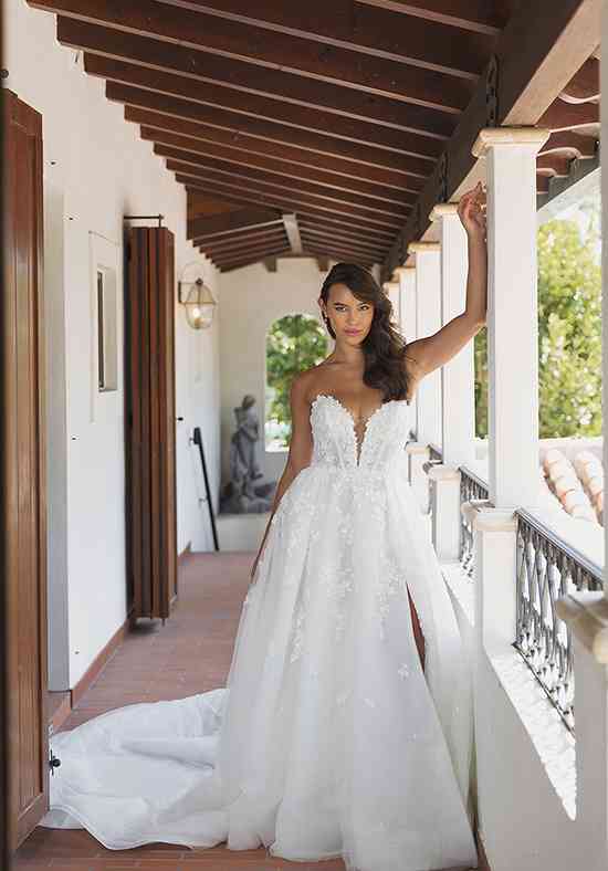 white christmas dresses used Martina Liana 1321 with Veil Wedding Dress