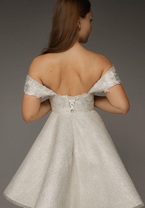 Short Lace Wedding Dress Aditi, Olivia Bottega