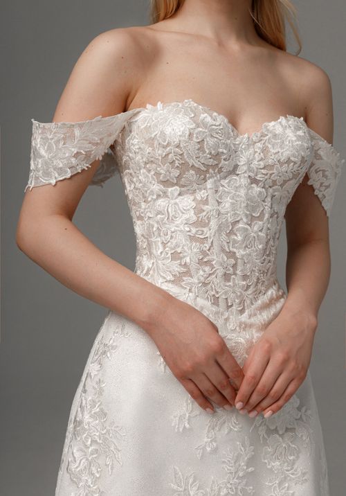 Short Lace Wedding Dress Mitsis, Olivia Bottega