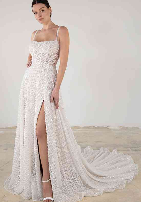 LE1333 A line Wedding Dress by Martina Liana Luxe WeddingWire
