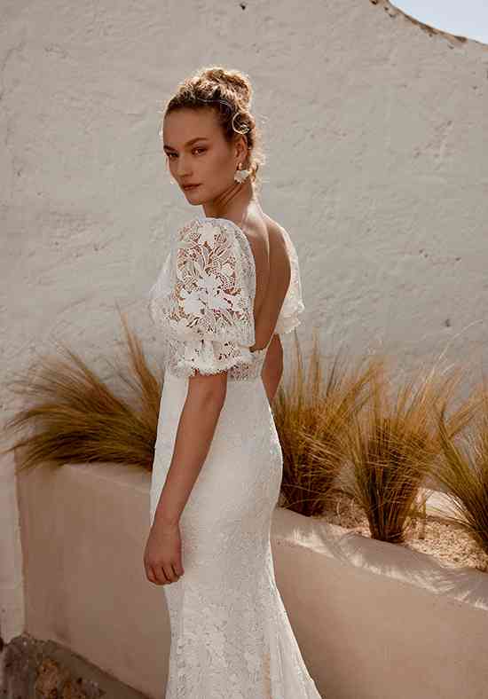 slim fit dress slacks Lillian West 66351 Wedding Dress