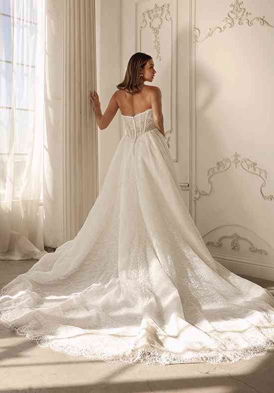 martina liana a line wedding dress Soft Boho-Inspired A-Line Wedding Dress