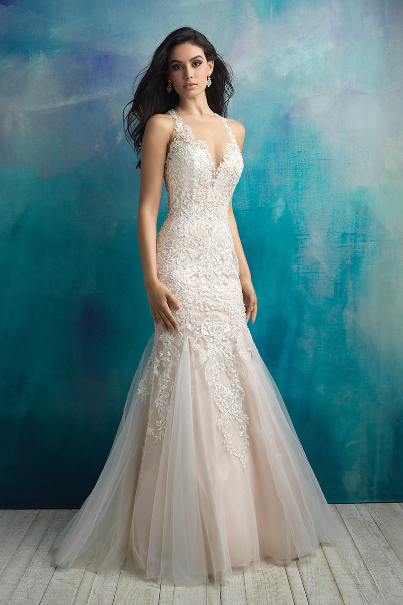 9511 Flared cut / Fit-n-Flare Wedding Dress by Allure Bridals ...