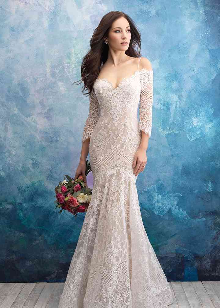 allure fit and flare wedding dresses