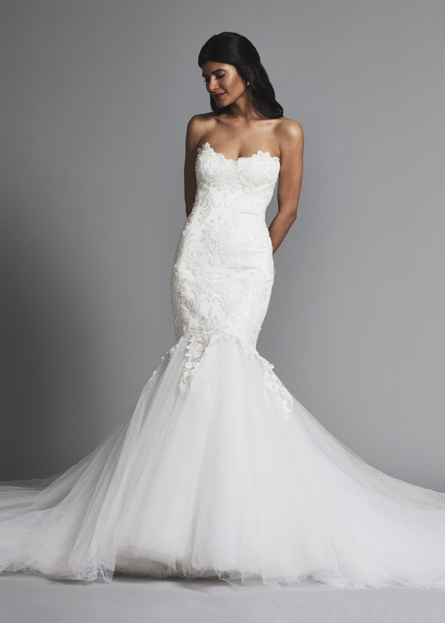 4649 Mermaid Wedding Dress by Pnina Tornai for Kleinfeld - WeddingWire.com