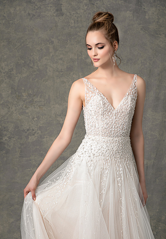 EF905 LEILA A-line Wedding Dress by Enaura Bridal - WeddingWire.com