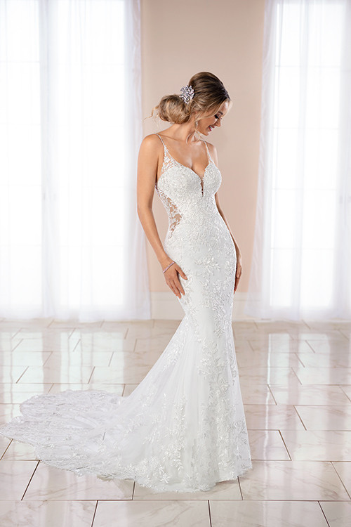 6958 Flared Cut Fit N Flare Wedding Dress By Stella York 